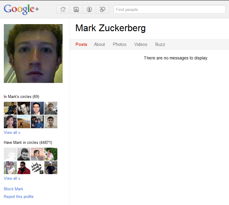 Zuckerberg Google+