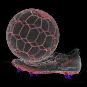 Computertomographische Rekonstruktion eines Fussballs. Bild: Andreas Heinemann über Wikipedia