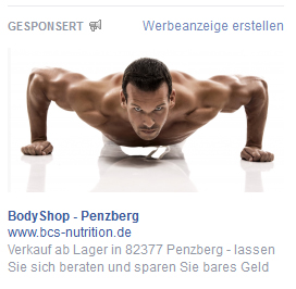 Facebook Ad für Leib und Seele