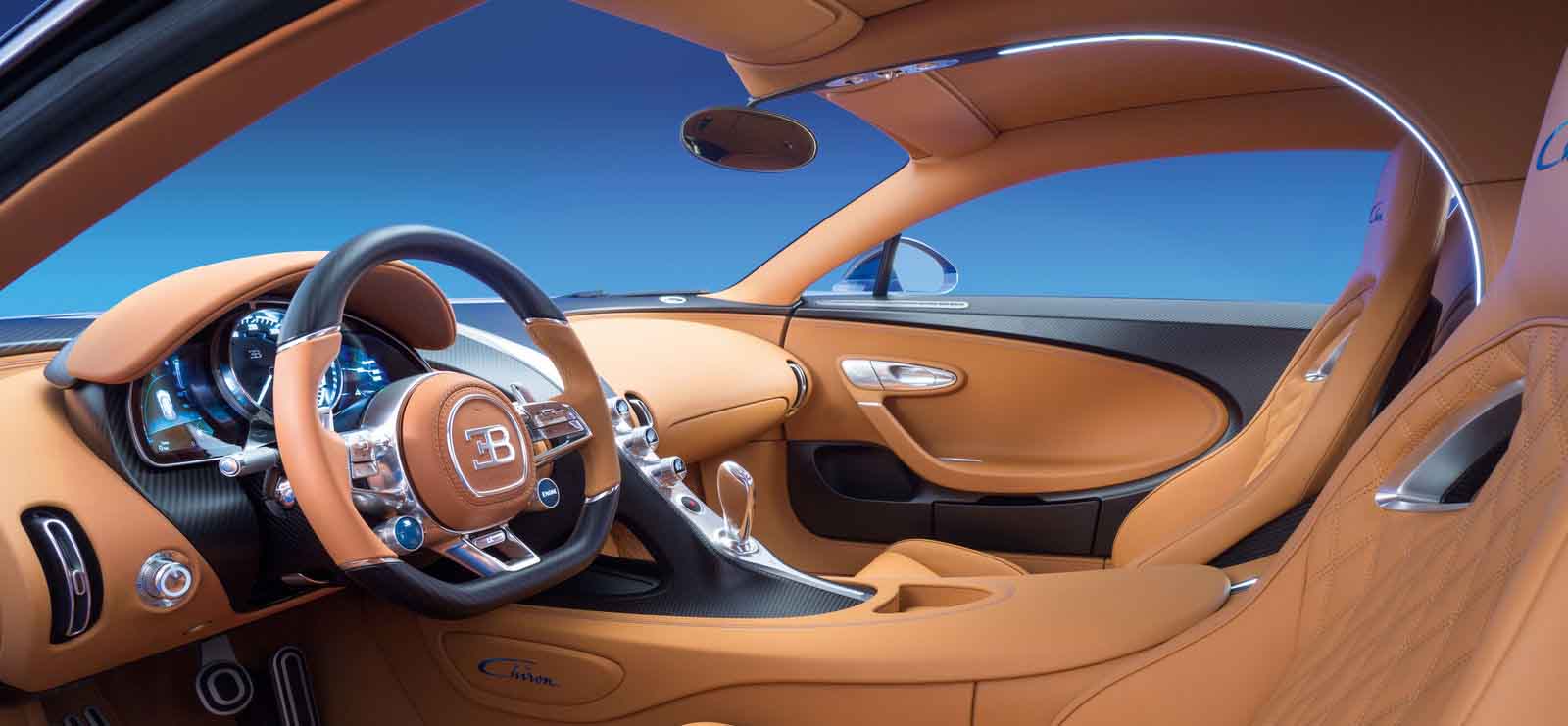 Bugatti Chiron interior